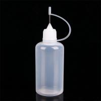 Botellas cuentagotas vacías con punta de aguja de viaje transparente profesional, botella rellenable para apretar - details 1
