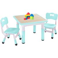 Mesa Infantil Ajustable de Altura 2 Sillas Fácil de Limpiar Para Aulas/Hogares - details 13