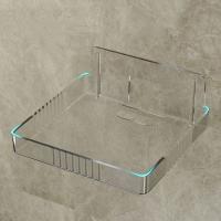 Estantes de exhibición de montaje acrílico de plástico, estante para cámara de seguridad fija transparente, enrutador de estante de pared autoadhesivo montado en la pared - details 1