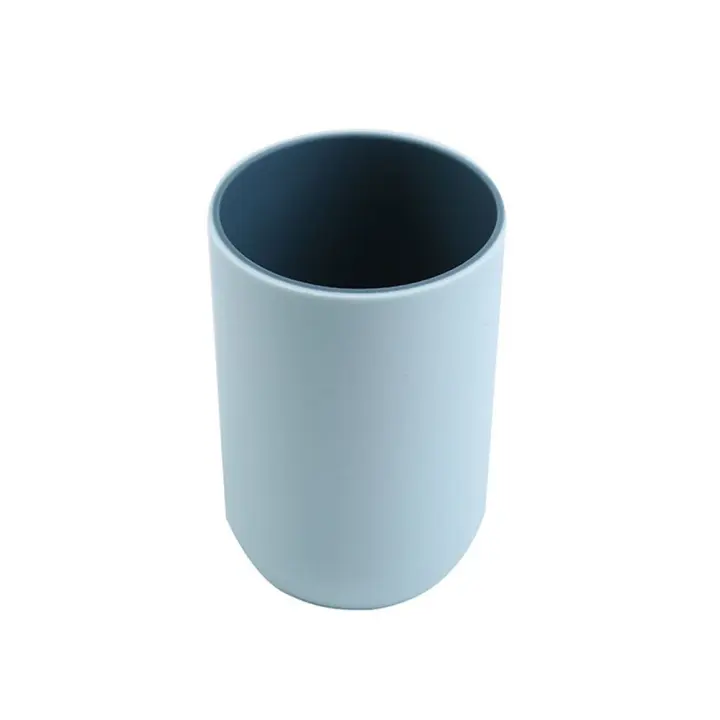 Tazas de plástico para almacenamiento de regalos para parejas y amigos, taza para cepillo de dientes de Color sólido, taza para enjuague bucal, accesorios de baño, 1 ud. - 1
