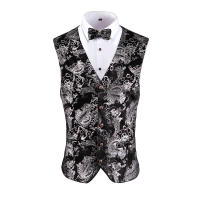 Chaleco steampunk dorado para hombre, talla asiática sin mangas, chaleco delgado, azul, rojo, plateado - details 14