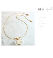 Nuevo collar de 26 letras, collar con medallón de concha de mar blanco que no se decolora, diseño de moda, cadena de clavícula con personalidad - details 7