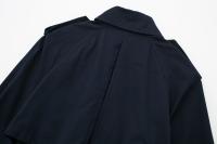 TRAFZA-Chaqueta larga de temperamento Retro para mujer, cortavientos elegante con cinturón, abrigo suelto de doble botonadura, moda de otoño - details 10