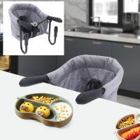 Asiento de mesa plegable para bebé, desmontable y portátil, con gancho en la silla con bolsa de almacenamiento, tronas altas - details 0
