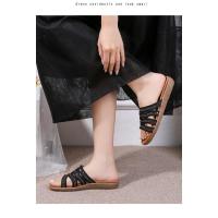 2025 Sandalias planas transpirables con diamantes de imitación - Zapatos de verano cómodos y bohemios para mujer para la playa, fiestas y uso diario, elegante moda primavera-verano - details 11