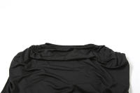 Wind-Camiseta de cuello redondo doblada personalizada para mujer, conjunto de pantalones Micro Pull irregulares de Color sólido, Otoño/Invierno, novedad de 2024 - details 20