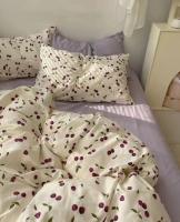 Juego de Ropa de Cama de Moda Blanca Sólida Tamaño Cama Básico a Grande - details 1