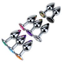 Juguetes Sexuales para Pareja Anal Plug de Acero Inoxidable Suave Dildo Cola Joyería de Cristal Entrenador BDSM Productos Sexuales Tienda - details 4