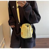 Bolso cruzado ligero para mujer, bolsa para botella de agua con cordón ajustable, estilo coreano, Color sólido, bolso pequeño para teléfono móvil, viaje - details 3