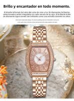 Relojes de Cuarzo para Mujer Diseño Nórdico Ovalado Esfera con 56 Diamantes - details 1
