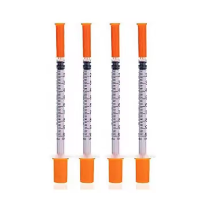 Paquete de 100 Syrin de 29 g, 1 cc y 1/2 pulgada con paquete individual - 1