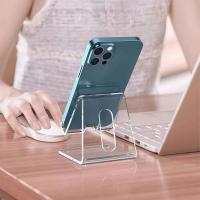 Carga universal del soporte del teléfono móvil de acrílico transparente en el escritorio - details 5