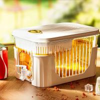 Jarra de agua de 5L, jarra de jugo portátil grande para bebidas, hervidor frío con grifo para fiestas y uso diario - details 3