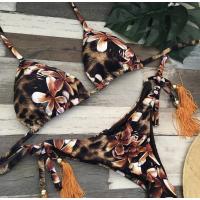 Conjunto de Bikini Push Up Estampado Brasileño Traje de Baño de Playa con Cintura Baja sin Aros - details 22
