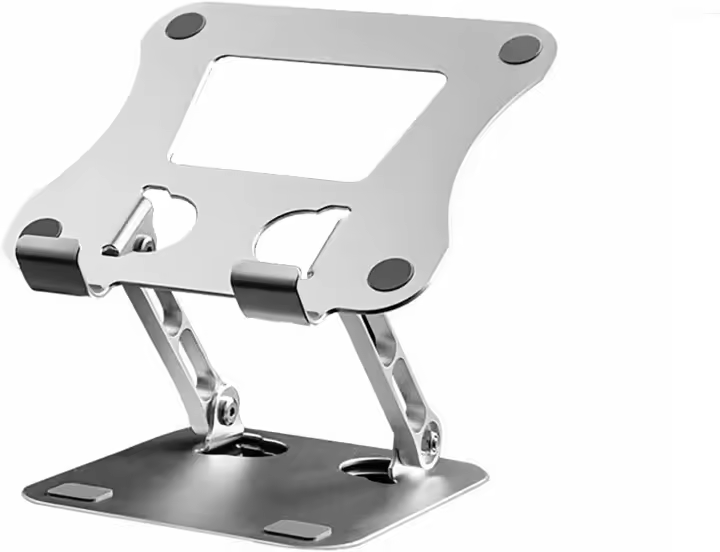 Soporte de aluminio para tableta, doble Polo ajustable, plegable, Ideal para escritorio, Compatible con teléfono o tableta - 1
