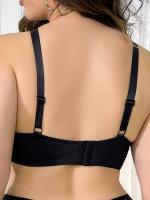 Sujetador Ultrafino Elegante para Mujeres de Talla Grande con Detalle de Lazo, Aro, Sin Relleno, de Poliamida y Elastano Tejido - Lavable a Mano - details 5