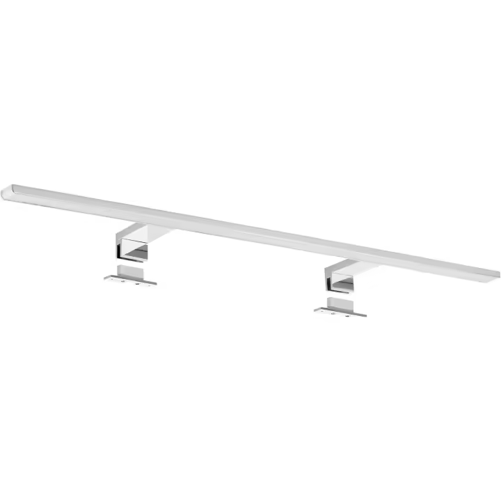 Lámpara LED Espejo baño IP44 80cm, pinza + armario, luz blanca neutra 4000K, 800x108x39mm, 15W, 1000lm - 1