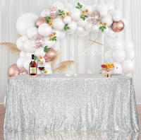 Mantel de Mesa de Lentejuelas Redondo de 120cm Ideal para Bodas, Cumpleaños, Navidad, Exteriores - details 4