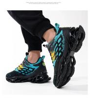 Zapatillas de ocio versátiles para hombre, zapatos deportivos ligeros y cómodos para caminar, zapatos para correr con hoja de grafiti a la moda, calzado masculino - details 30