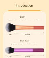 Juego de brochas de maquillaje Kabuki, 8 piezas, para base cosmética en polvo, colorete, sombra de ojos, mezcla, herramienta de belleza - details 5