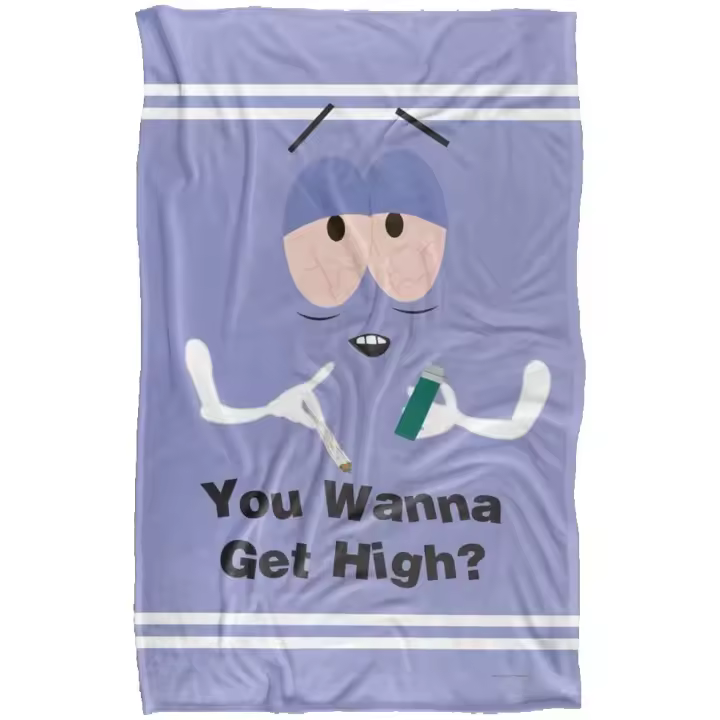 South Park Towelie Wanna Get High Silky Touch manta súper suave - 1