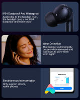 Auriculares Bluetooth inalámbricos Xiaomi Redmi Buds 4 Pro Alta calidad, control de volumen, aislamiento acústico, battery vida de 36 horas - details 13