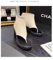 Tacones altos con corte grueso, bordados, cosidos, puntiagudos y con tobillo de vaquera, botas cortas en rojo marrón negro US5-11 - details 10