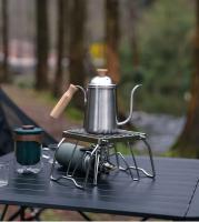 Parrilla de acero inoxidable para centro comercial al aire libre, soporte de mesa meh, mini bandeja para hornear portátil, cocina para picnic y camping - details 7