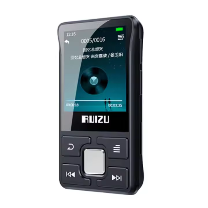 Reproductor Deportivo Bluetooth MP3 Original RUIZU X55 8gb con Soporte de Pantalla FM Grabación E-Book Reloj Pedímetro de la Marca RJYLZ - 1