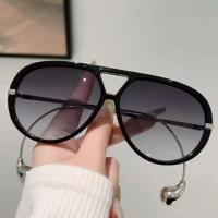 Gafas de Sol Piloto Oversize Estilo Vintage 2025 Sombra de Puente Doble Para Hombres y Mujeres - details 11
