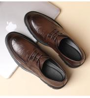Zapatos con elevador de vestir para hombre, plataforma transpirable, informales, de negocios, de lujo, de cuero genuino, 5/8/10CM, más altos - details 17