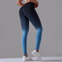 Yoga degradado para mujer, leggings de gimnasio de cintura alta, pantalones deportivos sin costuras, pantalones de entrenamiento para correr - details 52