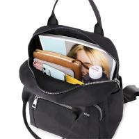 Mochila Oxford impermeable de gran capacidad para mujer, Bolsa Escolar de viaje para adolescentes, paquete negro Simple, nueva moda - details 26