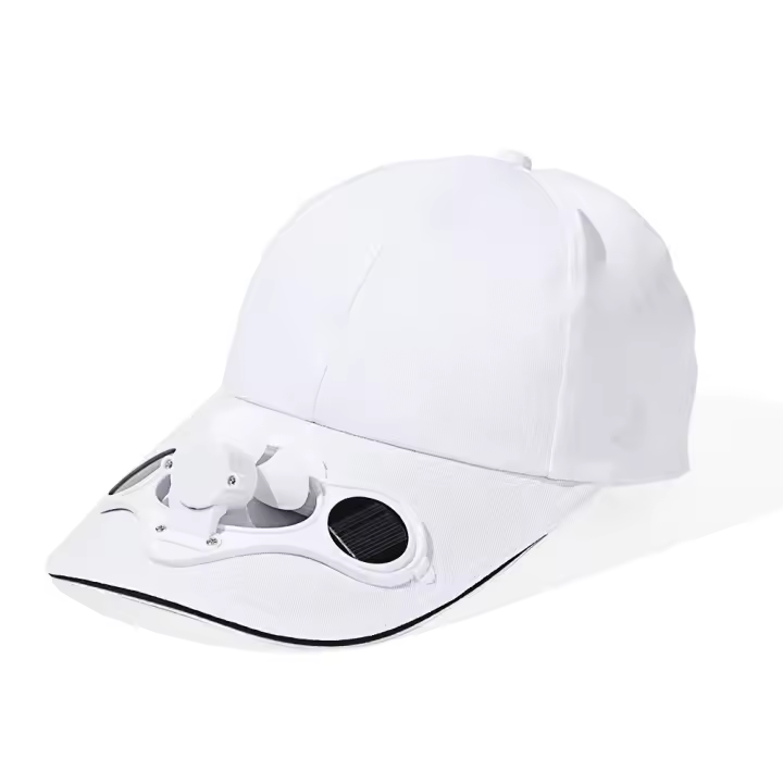Sombrero de béisbol con ventilador para hombre y mujer, gorra deportiva Solar para exteriores, camping, senderismo, viaje, novio - 1