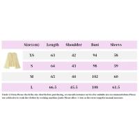Camiseta Holgada con Cordones para Mujer OUWU Cuello en V, Mangas Acampadas, Color Sólido, Top Informal Simple Irregular, Blusa Elegante de Verano para Mujer - details 0