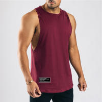 Camiseta de algodón sin mangas para hombre, camiseta sin mangas para gimnasio, culturismo, entrenamiento, Fitness muscular, chaleco que absorbe la humedad, gran oferta, Verano - details 8