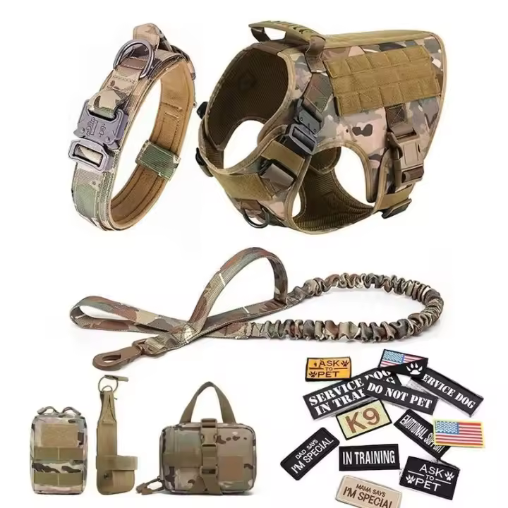 Correa Táctica Grande para Perros Equipo de Entrenamiento para Mascotas Militares para Caminar y Senderismo Seguro y Táctico - 1
