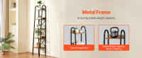 Estantería de metal SucceBuy, estilo industrial de 5 niveles, alto y estrecho. Ideal para almacenar en espacios habitables con sus estantes abiertos. - details 1
