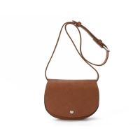 Elegante riñonera marrón para mujer con ribete metálico, bolso de hombro, bolsa para lápiz labial de PU, mochila de lujo de alta gama - details 0