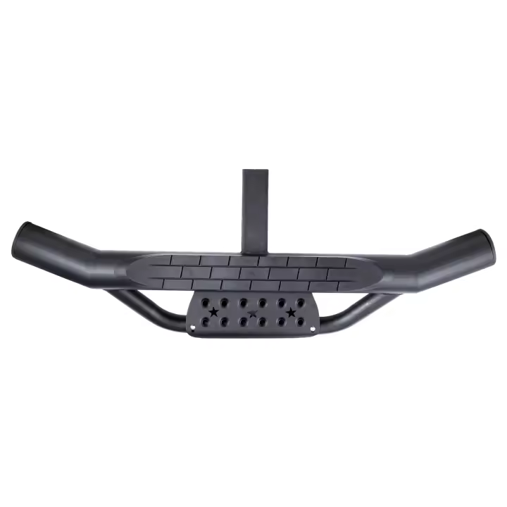 SucceBuy Escalón de enganche para receptor de 2", capacidad de carga de 350 libras, construcción de acero, protector de parachoques trasero con bloqueo de pasador, ajuste universal para camioneta SUV, remolque - 1