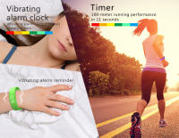 Pulsera inteligente Digital LED con termómetro, pulsera con alarma de vibración, resistente al agua, para estudiantes - details 6