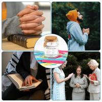 Tarro de Versos de Biblia de Vidrio A Prueba de Fugas, Sin BPA, Forma Redonda - details 3