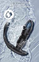 Vibrador telescópico con tapón Anal para hombres, Juguetes sexuales con Control por aplicación, consolador Anal, masajeador de próstata, Bluetooth, 9 modos - details 0
