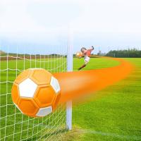 Leeway-balón de fútbol Kicker para niños y niñas, bola curva deportiva de hendidura N ° 4, color naranja, partido al aire libre e interior, 20cm - details 3