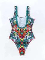 Traje de baño retro sexy y de moda 2025 con estampado push up y traje de baño de una pieza, corte de bikini de aguas termales para mujer - details 10
