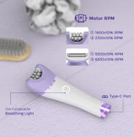 Extractor de pelo eléctrico 4 en 1, máquina de afeitar para mujeres, afeitado de las axilas, pelo de las piernas, molinillo de pies IPX7 Universal - details 3