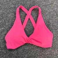Ropa de yoga desnuda, sujetador de yoga para ejercicio de secado rápido ajustado para mujer, sujetador de fitness de belleza con espalda cruzada para correr al aire libre - details 40