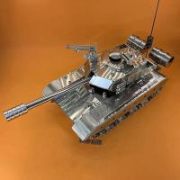 Tanque de batalla principal chino T99 de acero inoxidable, modelo de aleación 1:32, adornos, juguetes terminados - details 28