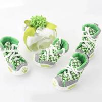 Zapatos para perros, osos de peluche, zapatos de suela blanda, zapatos transpirables anticaída para cachorros pequeños, juego de 4 zapatos de verano para mascotas - details 2
