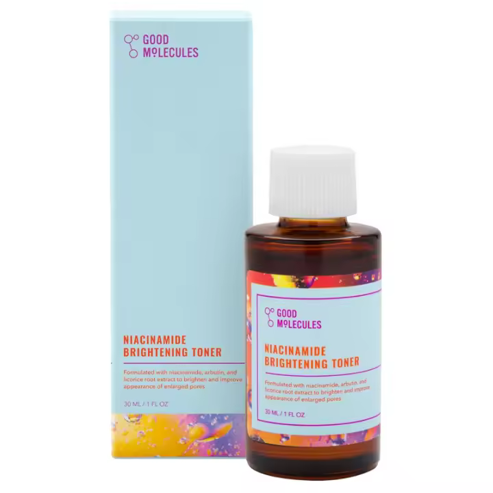 Good Molecules Tónico facial iluminador de niacinamida con niacinamida, vitamina C y arbutina tono uniforme, poros agrandados - Cuidado de la piel - 1